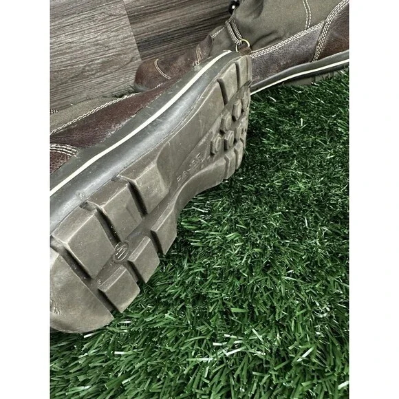 Pajar womens tall winter rain boots shoes brown drawstring patch size 10 Euro 41 - Picture 5 of 6